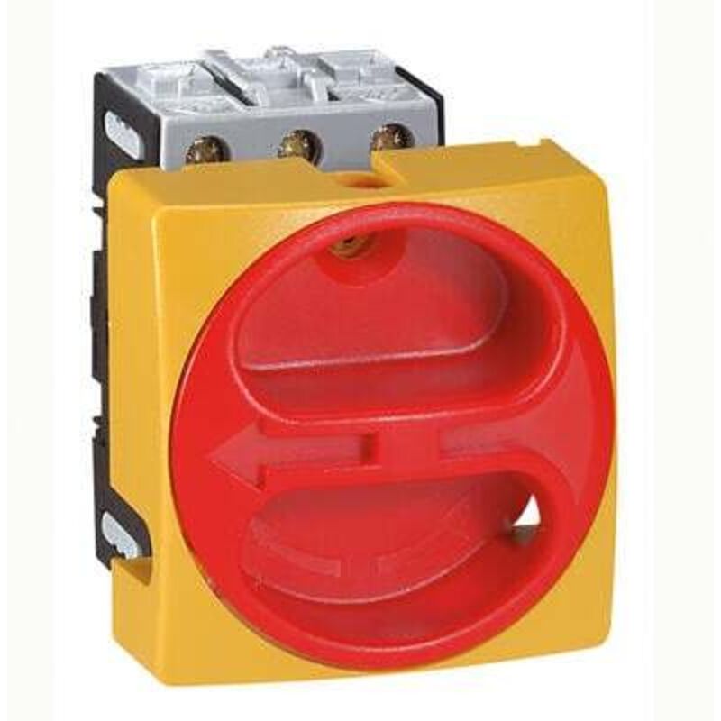 Interrupteur-sectionneur rotatif complet encastré cadenassable - tripolaire - 25A - 022102 Legrand