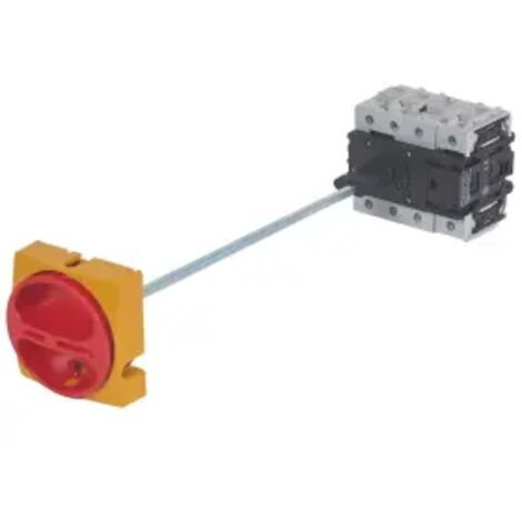 Interrupteur-sectionneur rotatif complet saillie avec commande rompue cadenassable tétrapolaire 100A LEGRAND 022157