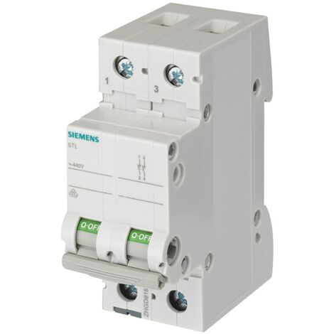 Interrupteur-sectionneur Siemens  2P 32A à 2 modules 5TL12320