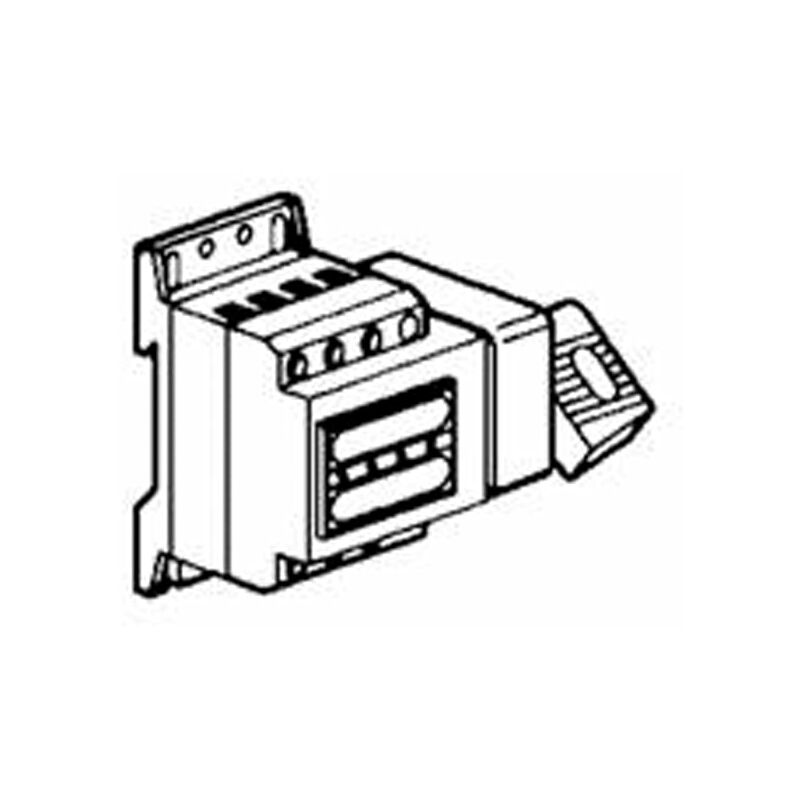 Interrupteur-sectionneur Vistop 32A - 4P avec commande latérale droite et poignée noire