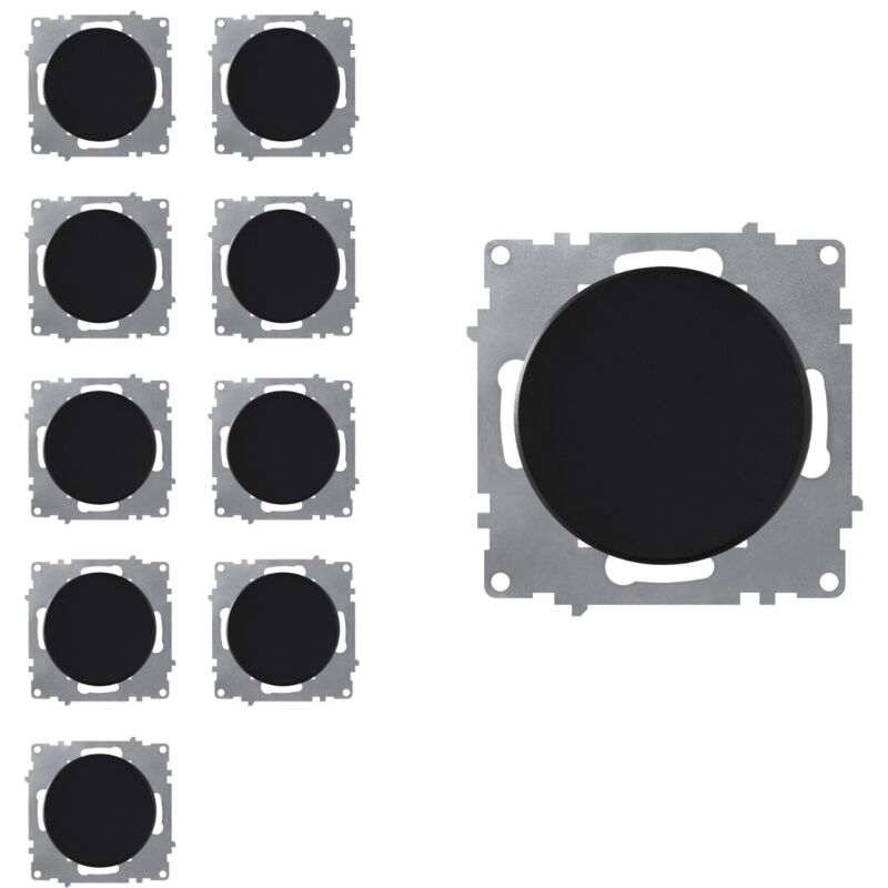Interrupteur simple allumage (lot de 10) - noir
