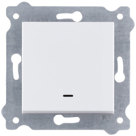 Interrupteur simple avec témoin lumineux Blanc bornes à vis 201/01E EXEN