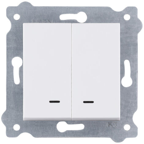 Interrupteur simple Blanc bornes à vis 200/01E EXEN