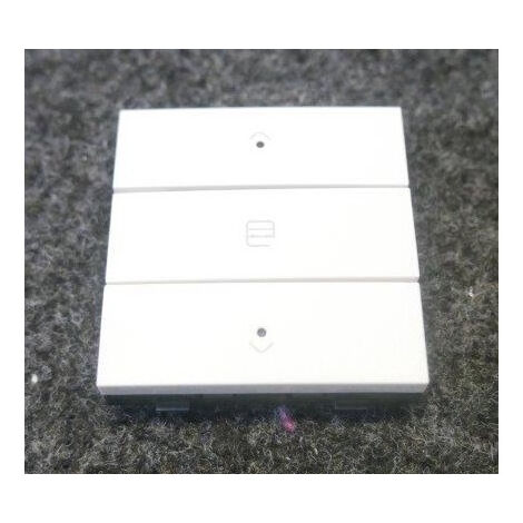 Interrupteur simple pour volets roulants 1 poste 2 modules avec touche triple Original blanc sans plaque Home Control NIKO