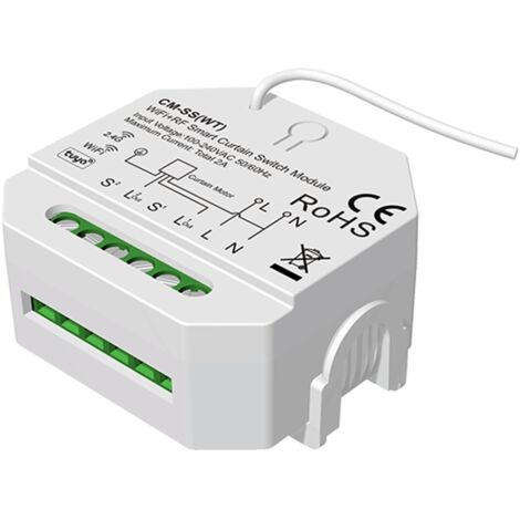 Interrupteur Store WiFi Compatible avec Télécommande RF SKYDANCE CM-SS(WT) Blanc