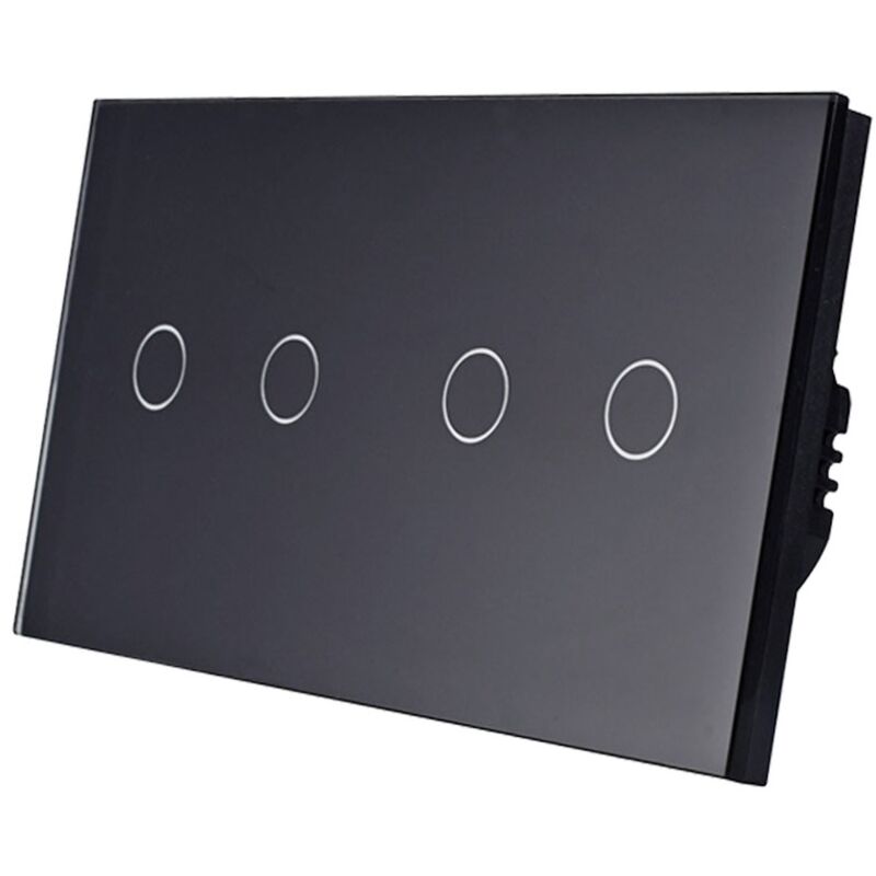 Interrupteur Tactile 2+2 Quad 4k Verre