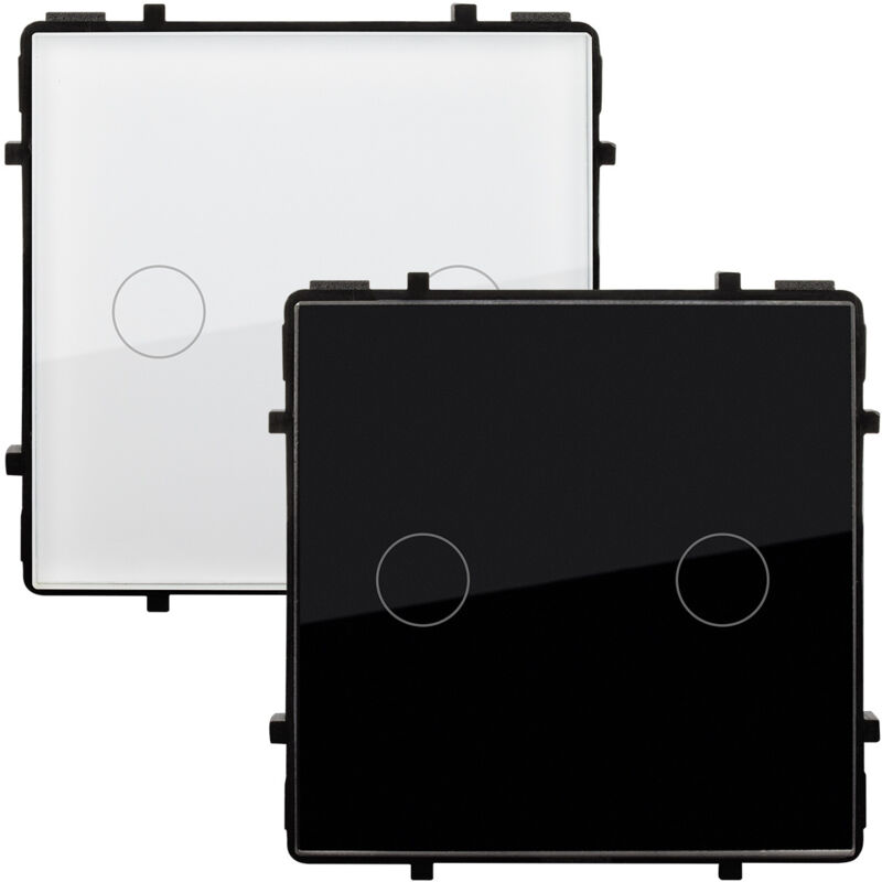 Interrupteur Tactile Double Modern Blanc