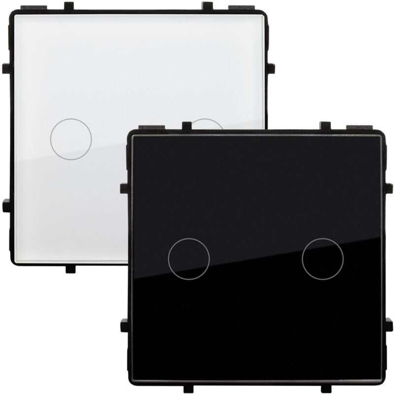Interrupteur Tactile Double Modern Noir