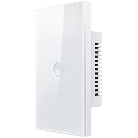 Interrupteur tactile intelligent Tuya WiFi blanc 110-240V 2,5D style concave,B--
