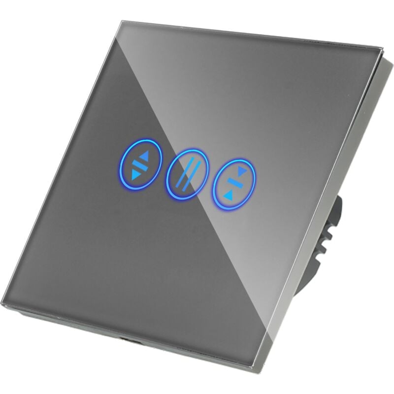 Interrupteur tactile pour volets roulants (store) Wi-Fi Gris avec N