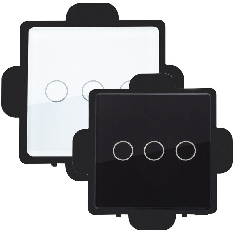Interrupteur Tactile Triple Modern Noir