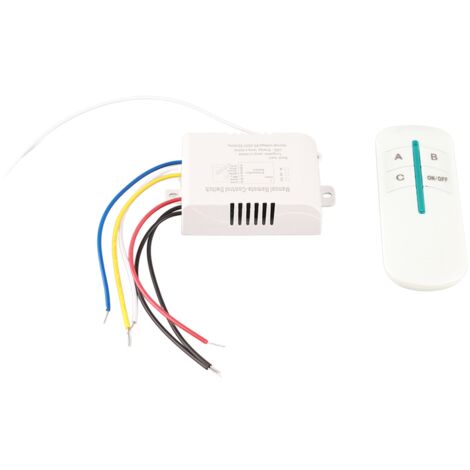 Interrupteur Télécommandé Sans Fil 3 Canaux pour Éclairage Numérique 180-240V 300W par Canal -KZQ