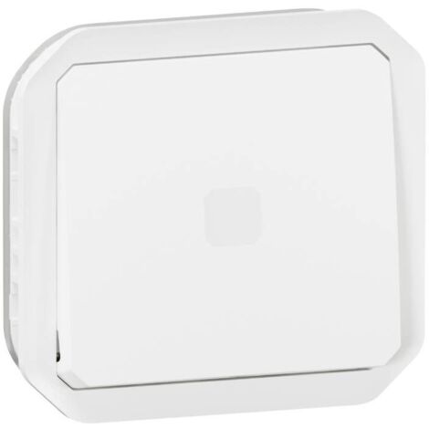 interrupteur temporisé - lumineux - sans neutre - blanc - composable - legrand plexo 069604l