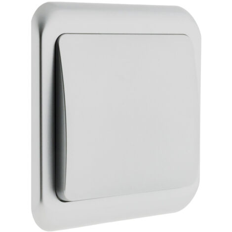 Interrupteur transversal encastré chrome - Zenitech