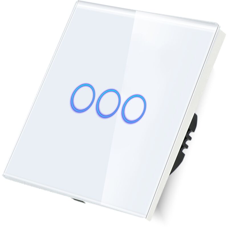 Interrupteur triple touche Blanc Z N