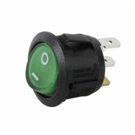 Interrupteur unipolaire Ø23 lumineux vert - DIFF pour Bosch : 87168249040