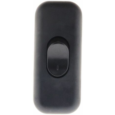 Zenitech – Interrupteur unipolaire 2A noir – Mécanisme pour lampes – Installation rapide et simple – Compatible avec divers appareils électriques