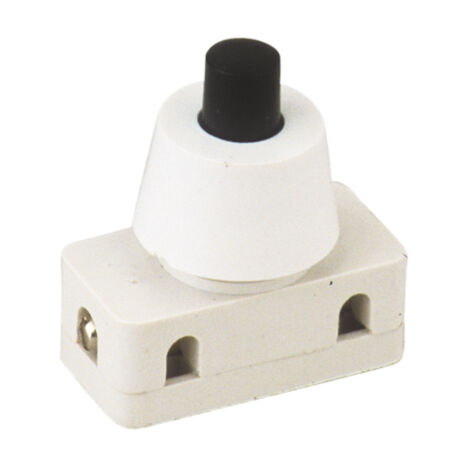 Interrupteur unipolaire à bouton-poussoir 2A/250V – Connexion par câble à vis – Positions ON-OFF – Pour espaces confinés – Electro Dh