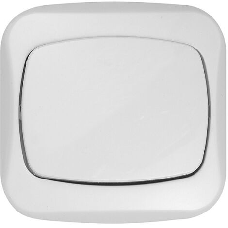 Interrupteur unipolaire ATUT P/T blanc - E+9001171