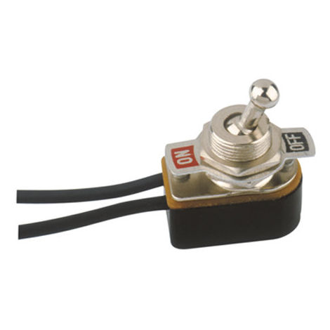 Interrupteur unipolaire ON-OFF Levier métallique Electro DH. Câble de connexion 115 mm 11.420.I/M/CC 8430552094639