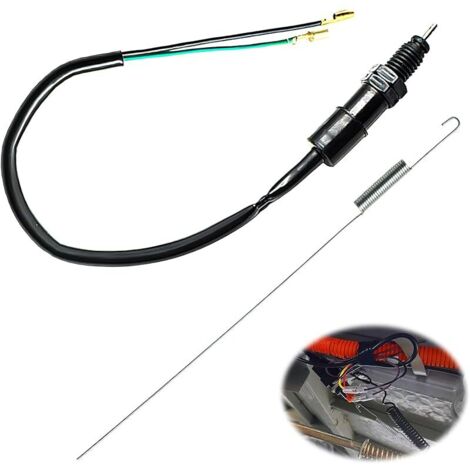 Interrupteur universel de feu de frein arrière de moto avec Kit de ressort,Interrupteur de Feu Stop Hydraulique Universel pour Moto,Compatible avec Honda Kawasaki Suzuki Yamaha Quad vélos VTT Scooters