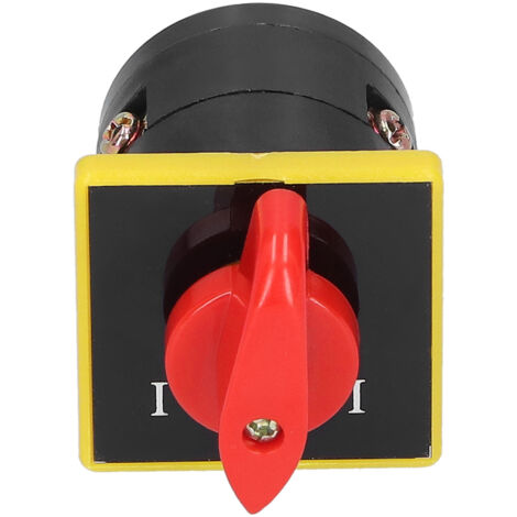 Interrupteur Universel HZ5B-10D001/1 380V 10A Commutateur Rotatif à Cames pour Changement de Source
