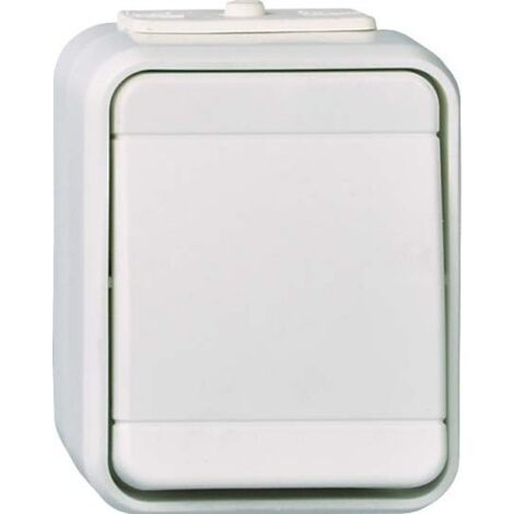 Interrupteur universel, IP44, gris clair/gris basalte