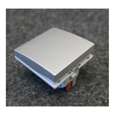 Interrupteur va-et-vient 1 poste 2 modules gris titane 10A 250V bornes auto sans plaque série Systo HAGER