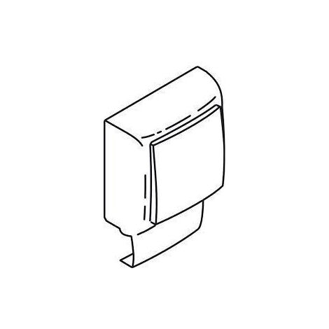 Interrupteur va et vient 10A blanc – Installation en saillie – Cadre pour moulure 15mm – Compatible applications domestiques et professionnelles – Planet Wattohm