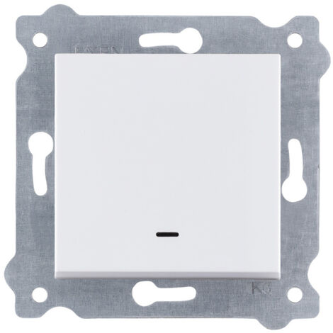Interrupteur va-et-vient avec témoin lumineux blanc 210/01E EXEN