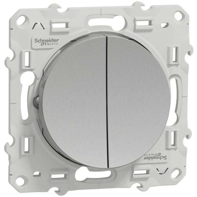 Schneider Electric - Double poussoir aluminium connexion rapide schneider S530216