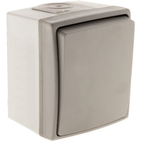 Interrupteur va et vient IP55 - Gris - Orok - Zenitech