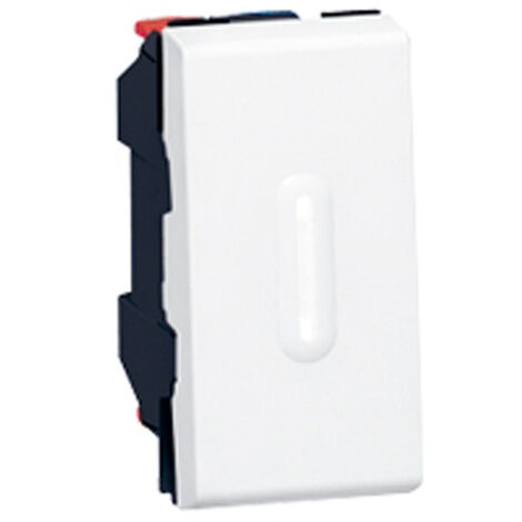 Interrupteur va-et-vient MOSAIC 10A 1 module avec voyant - LEGRAND - 077002 - Blanc