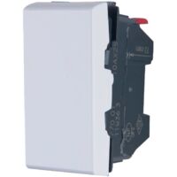 Interrupteur va-et-vient Mosaic à voyant 10AX 250V 1 module - Blanc - Legrand