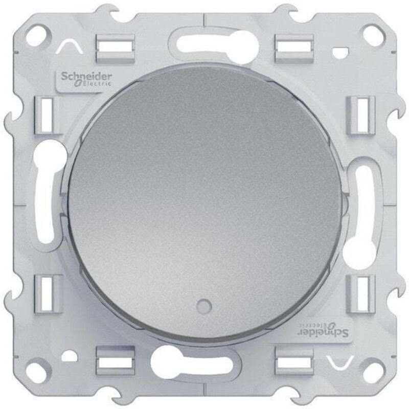 Schneider Electric - Va et vient lumineux avec voyant led 10A - Aluminium - Odace - Schneider