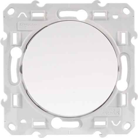 INTERRUPTEUR VA-ET-VIENT ODACE SCHNEIDER BLANC - RAL 9003 S520204