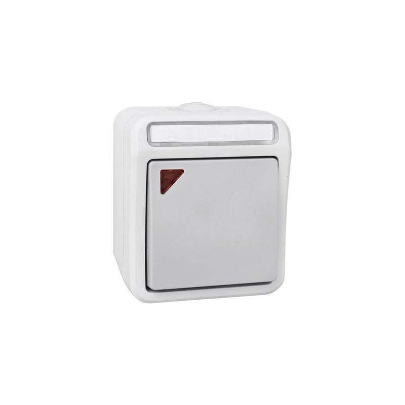 Interrupteur va-et-vient Peranova 102450 pera gris clair, gris foncé