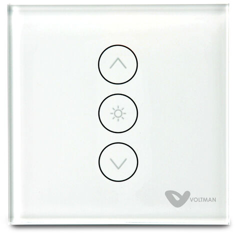 Interrupteur tactile WiFi simple sans neutre blanc compatible avec d'autres  appareils Smartfy - Habitium®