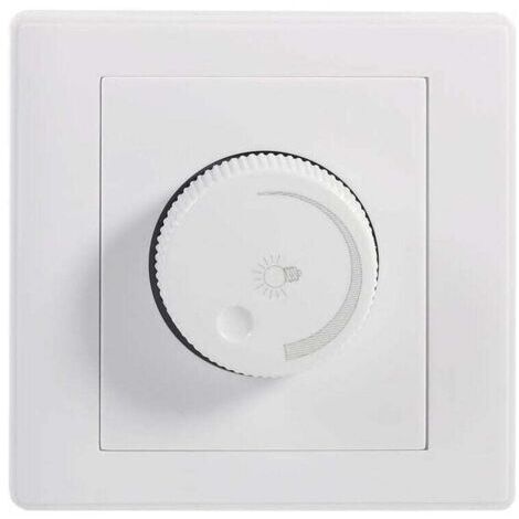 Interrupteur variateur mural rotatif pratique pour lumières LED