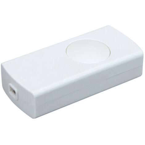 Interrupteur variateur poussoir à main blanc, 100W, 240V- Tibelec