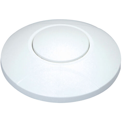 Interrupteur variateur poussoir à pied blanc 100W, 250V - Tibelec