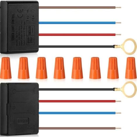 Interrupteur variateur tactile pour lampes de table, lot de 2, interrupteur variateur tactile à 3 positions pour lampes de bureau, kit de réparation de variateur, module de commande, capteur de rempla