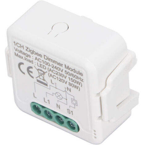 Interrupteur Variateur WiFi Intelligent - Contrôle par Application Mobile, Compatible Google et Zigbee, Module pour Double Interrupteur