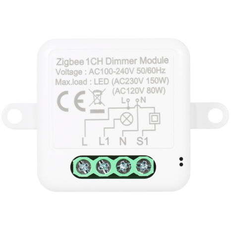 Interrupteur variateur Zigbee, commande à distance par application, interrupteur de rideau, compatible avec Google Home, interrupteur simple.