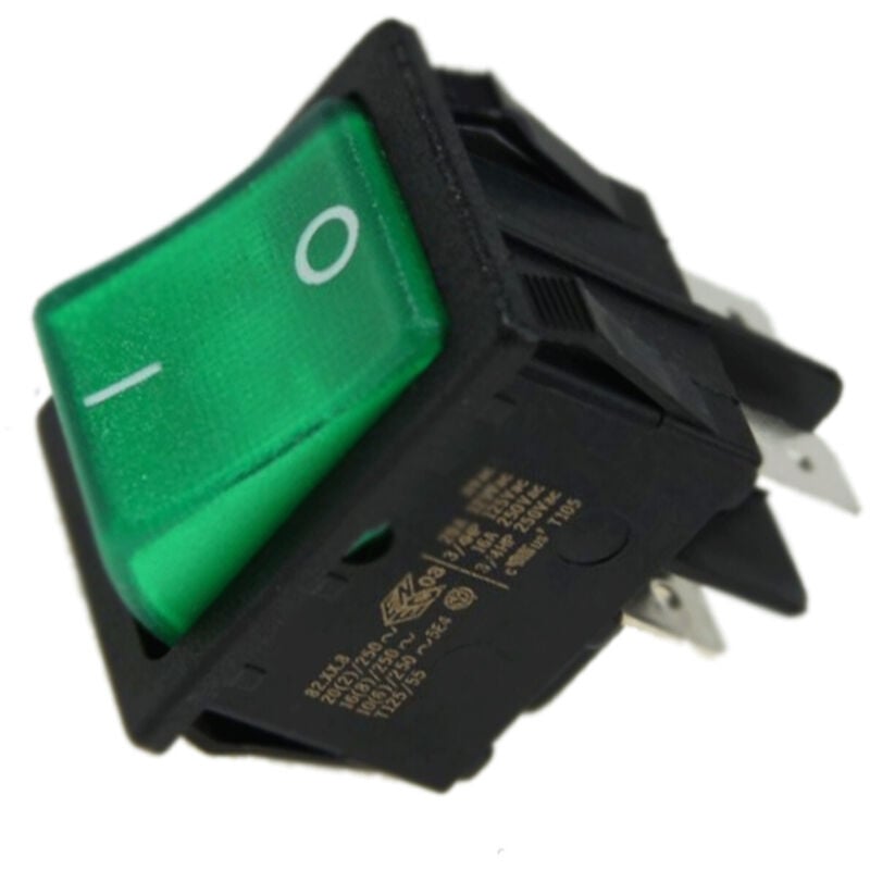 Interrupteur vert 230V (2926274107, 292627410) Réfrigérateur, congélateur Dometic