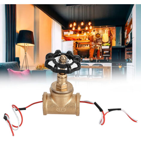 Interrupteur Vintage Industriel Steampunk 3/4in Black Gold Iron Switch Valve pour Lampes et Luminaires