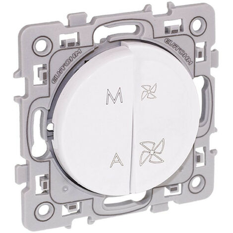 Interrupteur VMC 2 vitesses blanc Square (60225)