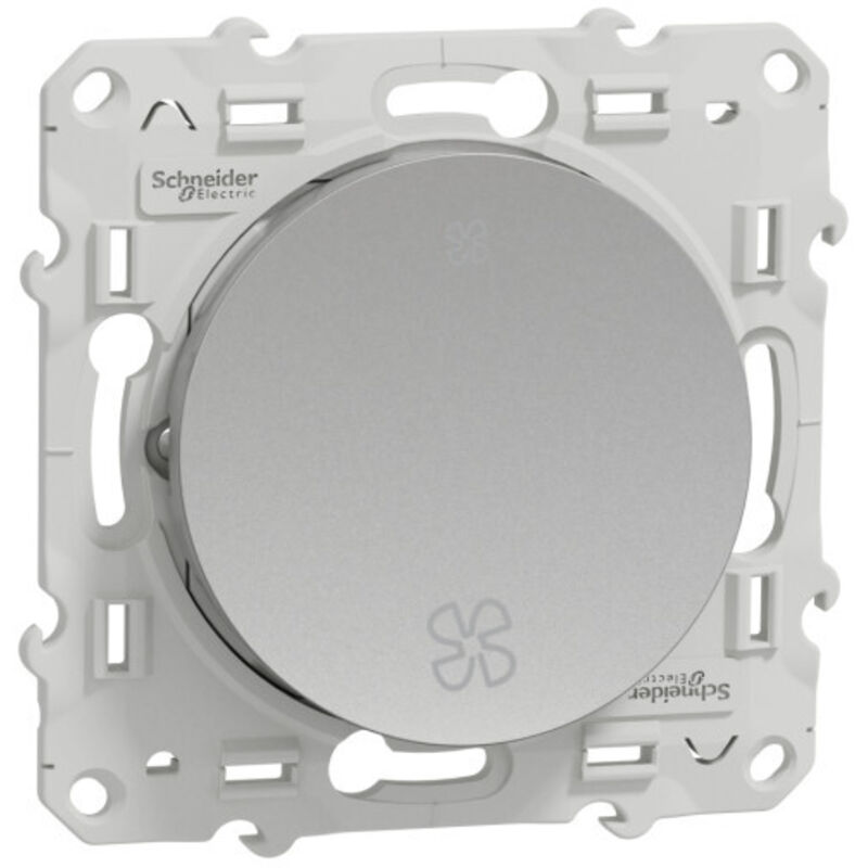 Schneider S530233 Odace - interrupteur vmc - aluminium - sans position arrêt Schneider S530233 Odace - interrupteur vmc - aluminium - sans position arrêt
