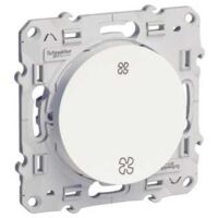 Interrupteur VMC Odace à vis - Sans position arrêt - Blanc - Schneider Electric
