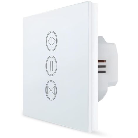 Interrupteur Volet Roulant Connecté, Ouverture Réglable, Commutateur Stores Rideau WiFi, Compatible avec Alexa Google Home pour Commande Vocale, Minuterie Intelligent Moteur Mural